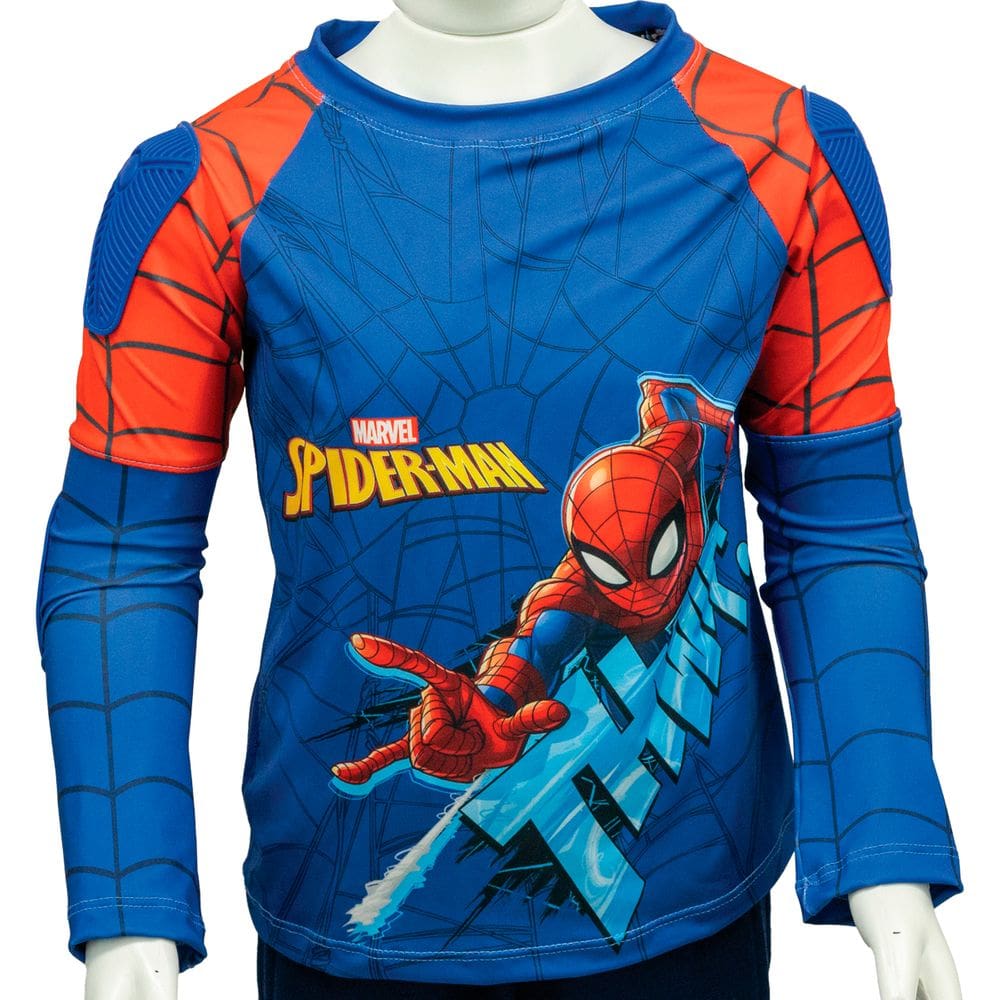 Camiseta Térmica UV 50+ Esportiva Infantil Gola Redonda Spider-Man Nathor