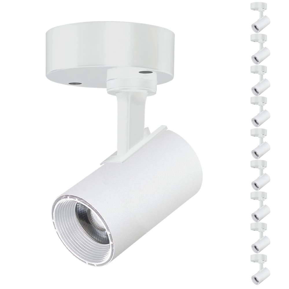 10 Spot Direcionável Sobrepor 12w Branco Bivolt 3000k Foxlux
