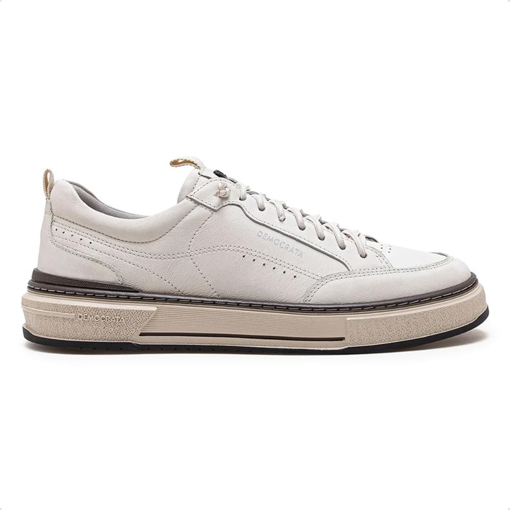 Tênis de Couro Democrata Masculino Denim Foster 640201