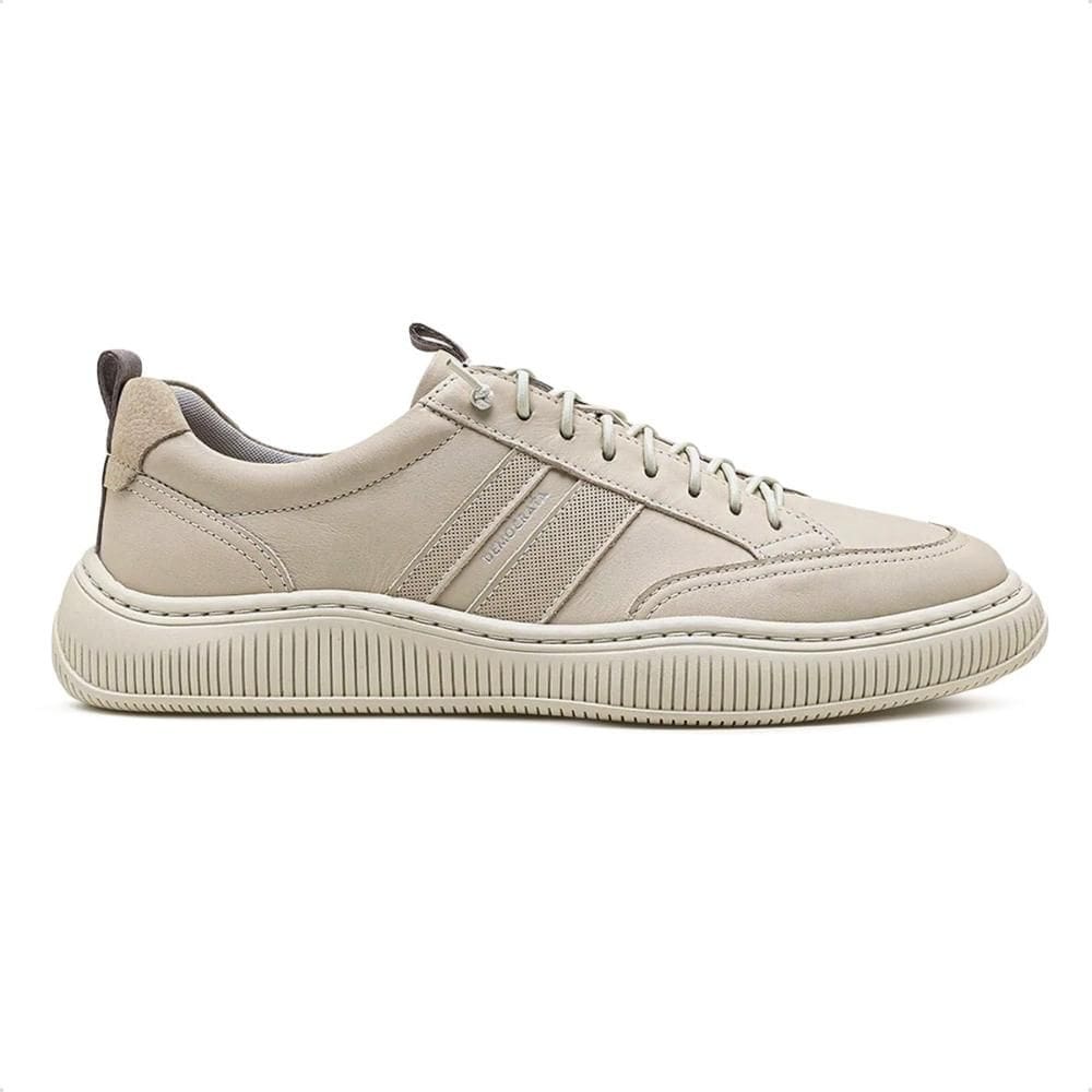 Tênis de Couro Democrata Masculino Denim Vibe 625101