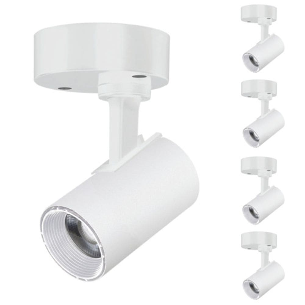 5 Spot Direcionável Sobrepor 7w Branco Bivolt 6500k Foxlux