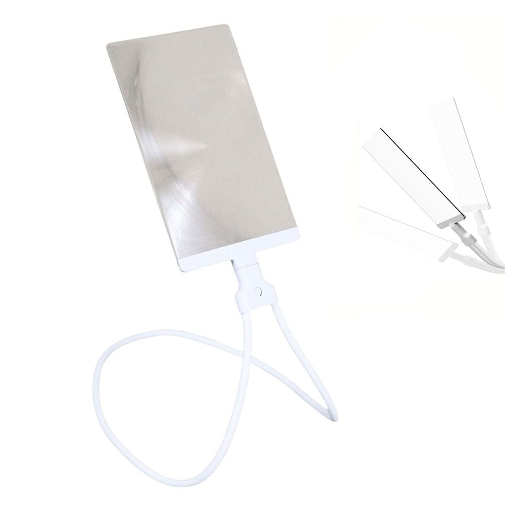 Lupa de Pescoço para Leitura Aumento 5x Haste Flexivel Maos Livres Apoio Mesa Idoso Baixa Visao Tarefa Trabalho Visualizaçao Ampla Multiuso Resistente