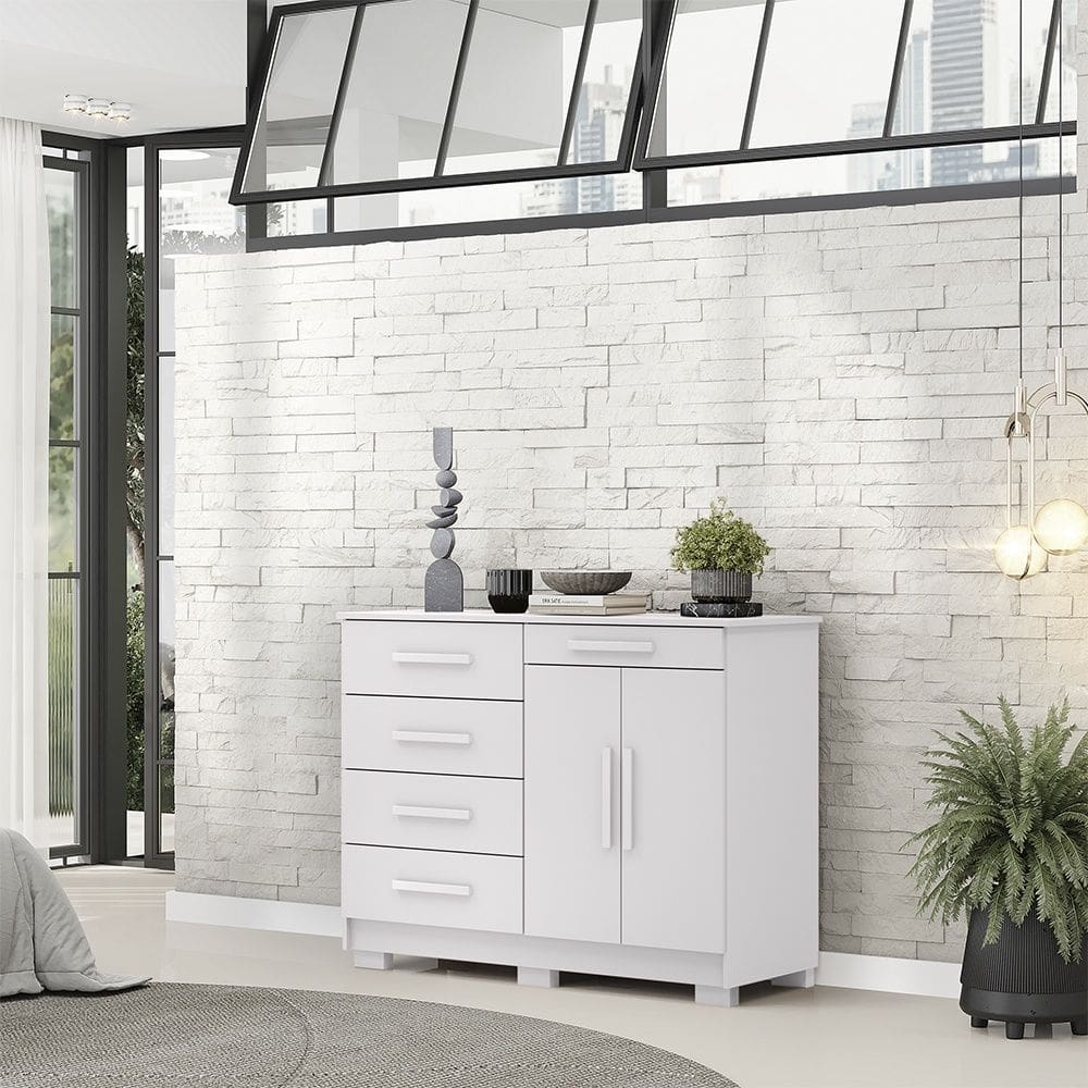 Cômoda Sapateira Sirius Branco Vila Rica