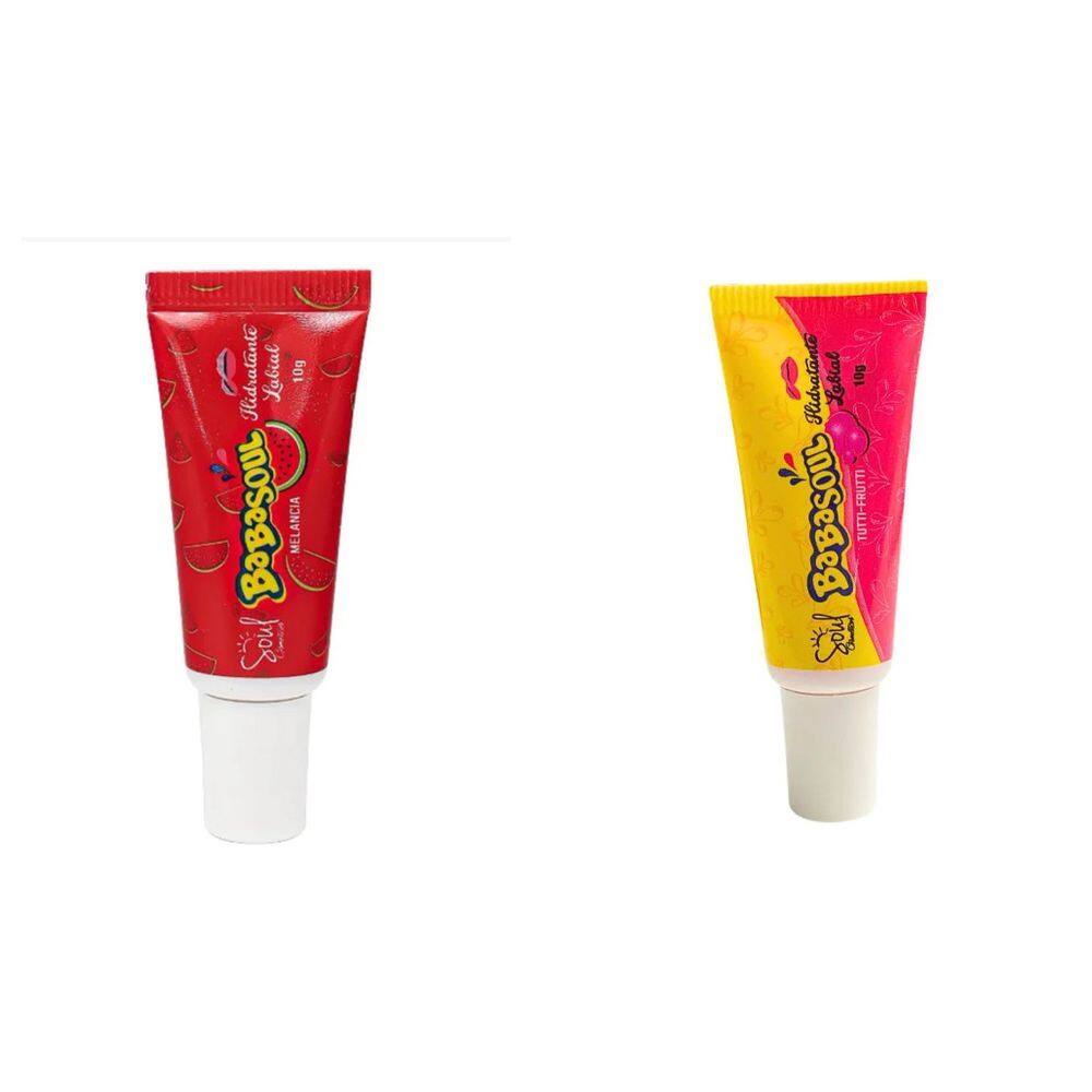 Kit 2 Hidratantes Labial de Melancia + Tutti Frutti Babasoul