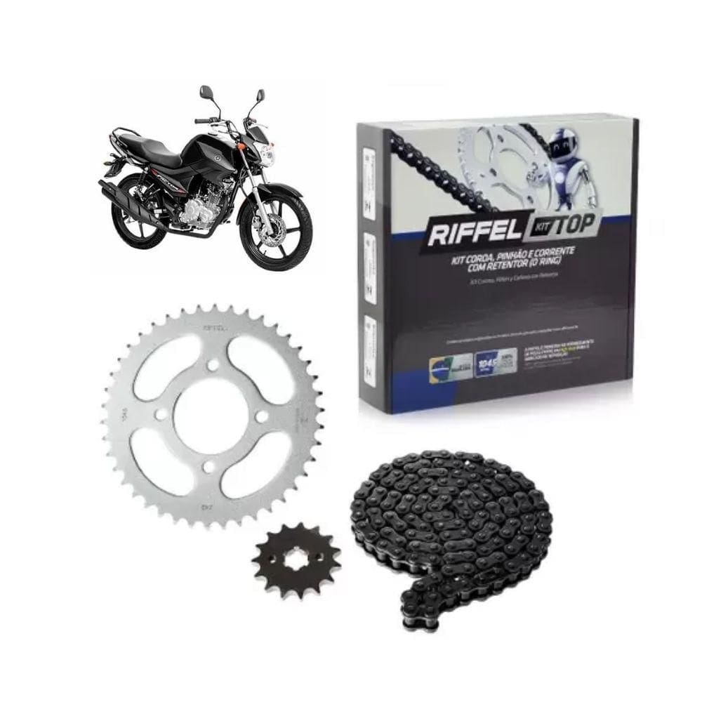 Kit Relação Transmissão Riffel Top YBR 150 2016-2022