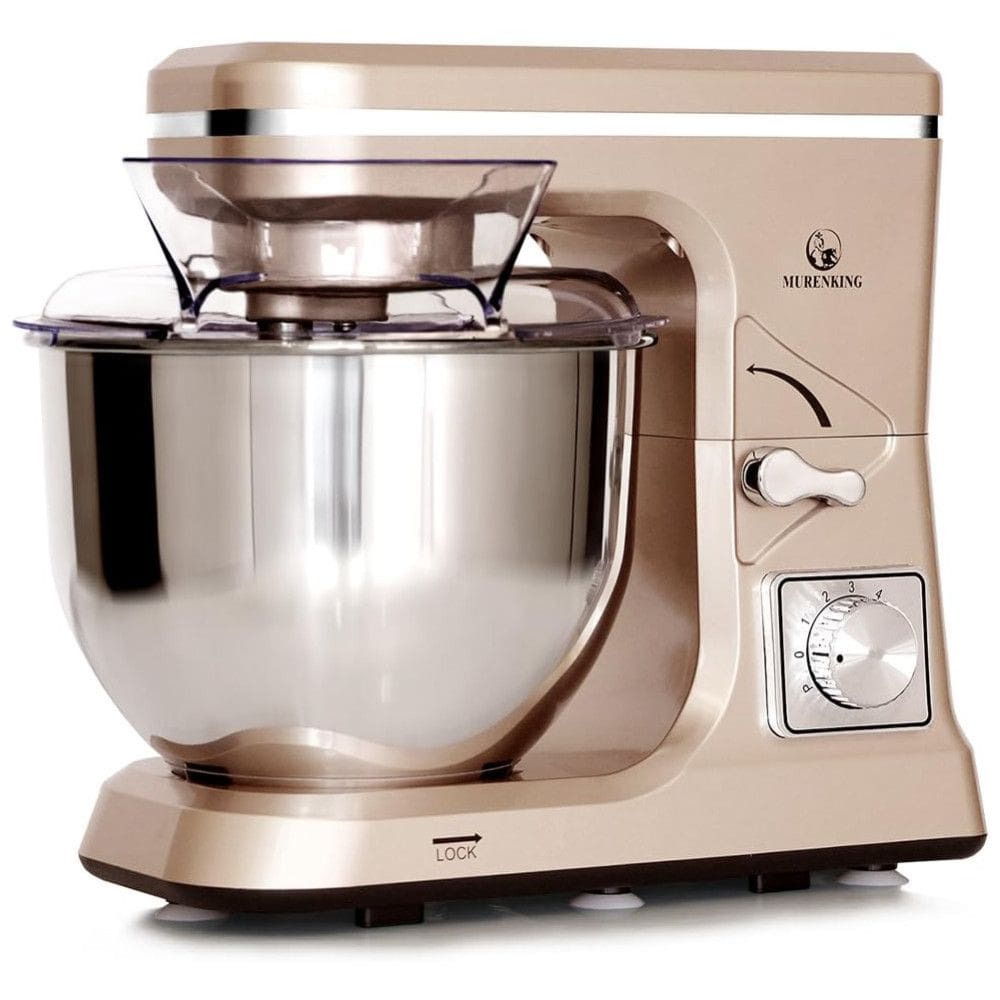 MURENKING Batedeira MK36 500W 4,5 Litros 6 Velocidades Com Acessórios Dourada 110V