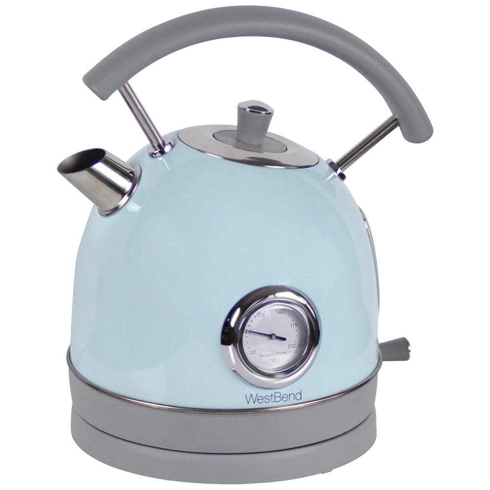 Chaleira Elétrica Retrô 1.7L com Desligamento Automático e Proteção de Fervura, 1500W, 110v, WEST BEND KTWBRTBL13, Azul