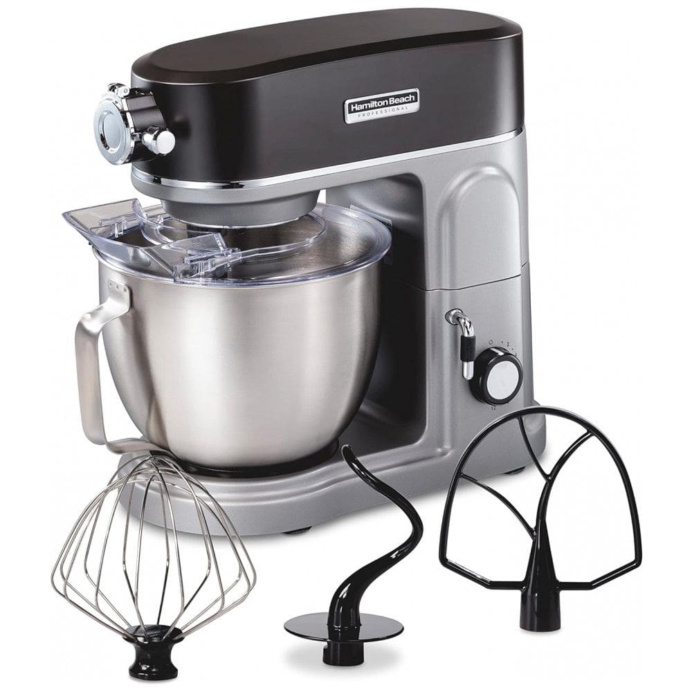 Batedeira Planetária Elétrica Profissional 4.7L com 12 Velocidades Aço Inoxidável 450W, e, 110v, HAMILTON BEACH PROFESSIONAL 63240, Ciano