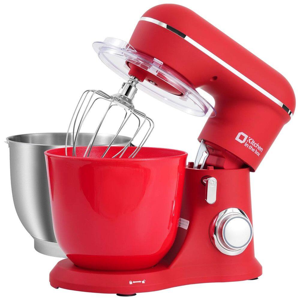 Batedeira Kitchen in the Box, 4,5 Litros e 5 Litros , Design Elegante com Acabamento Fosco - Vermelho Fosco