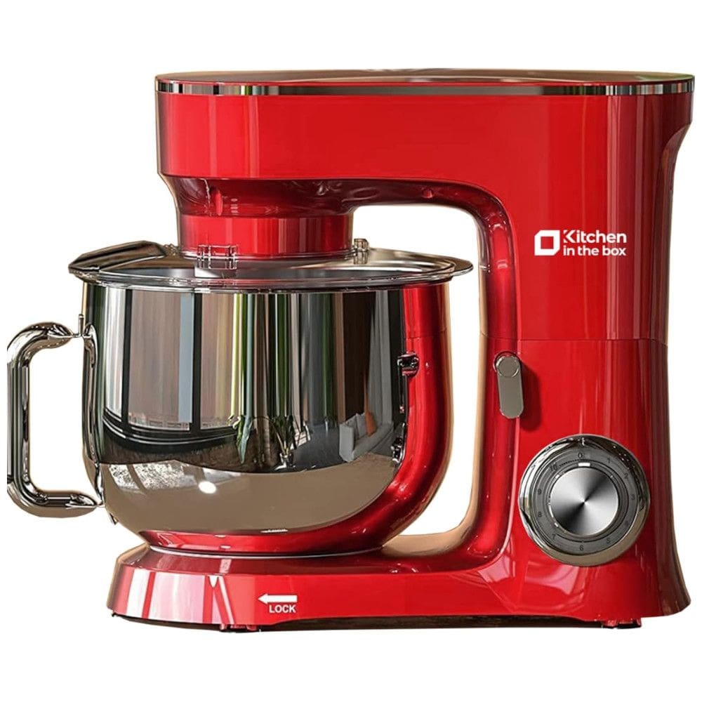 Batedeira Kitchen in the Box, 900W 8,5 Litros Elétrica de Cozinha, 10 Velocidades com Capacidade Grande para Massas, Ganchos de Massa,