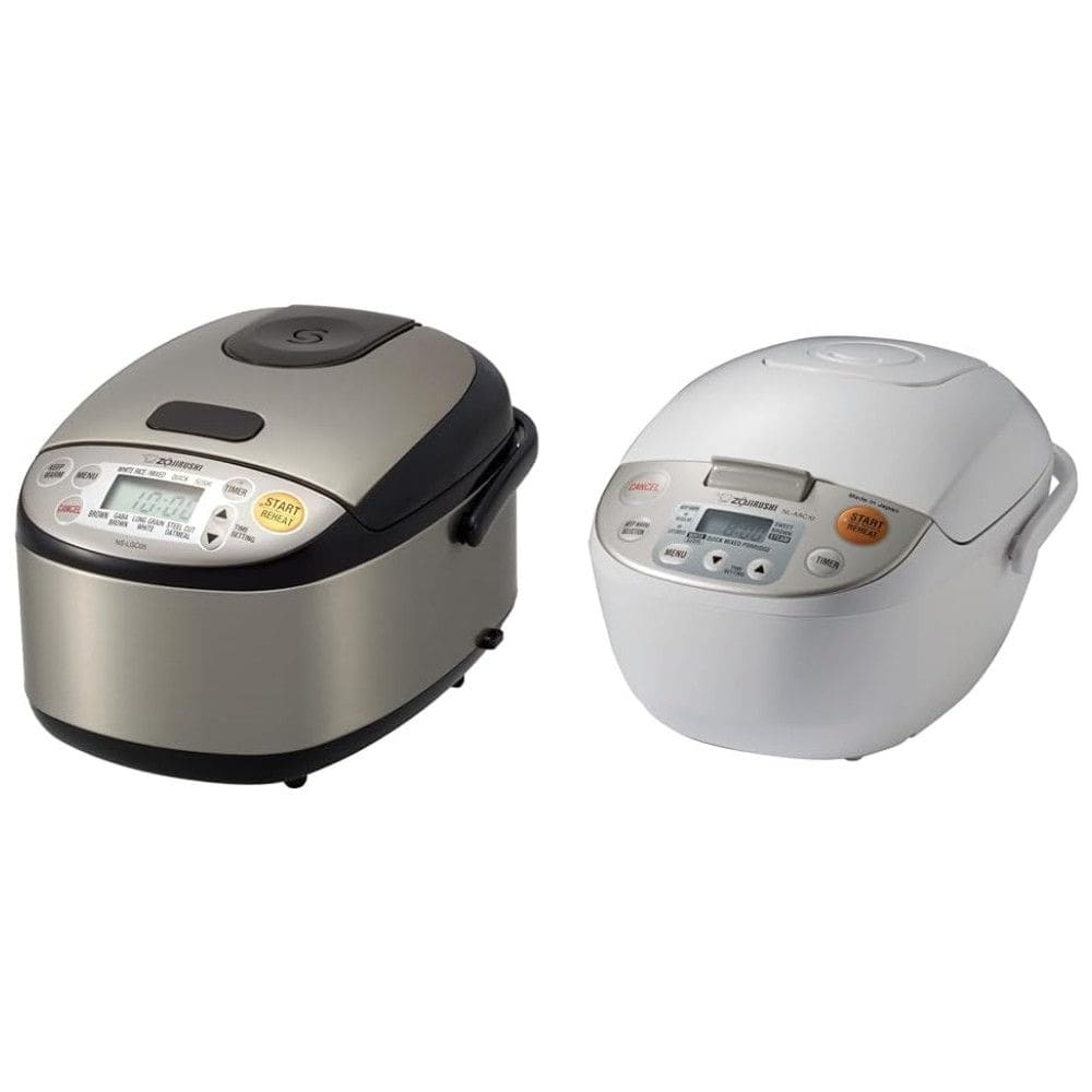 Conjunto de Panelas Zojirushi 3-Cups e 5.5-Cups Micom Rice Cooker & Warmer, Ideal para Cozinhar e Manter Arroz Fresco, com Tecnologia