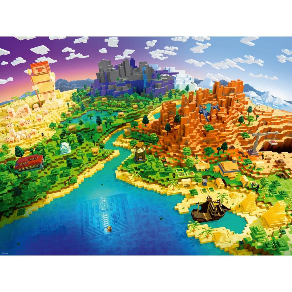 Quebra-cabeça Ravensburger World of Minecraft 1500 peças