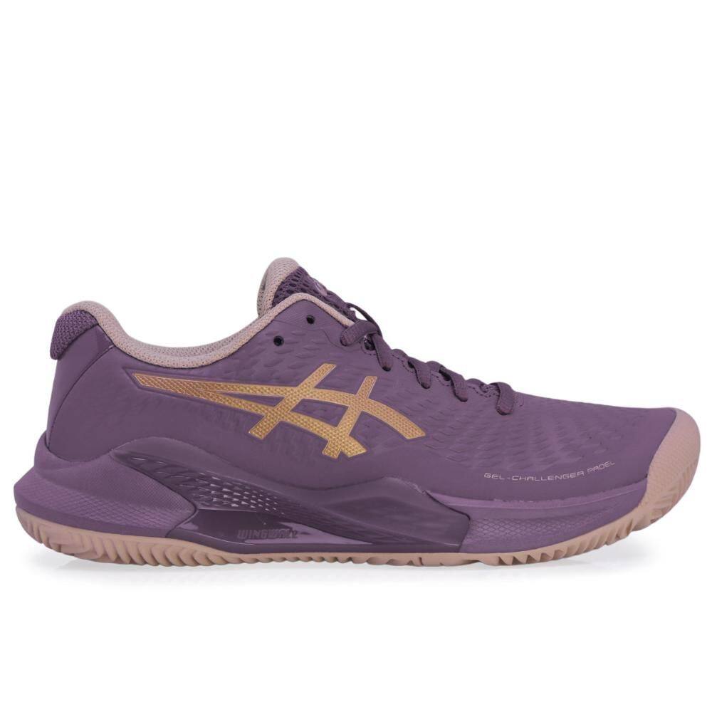 Tênis Asics Gel Challenger 14 Padel Roxo E Dourado