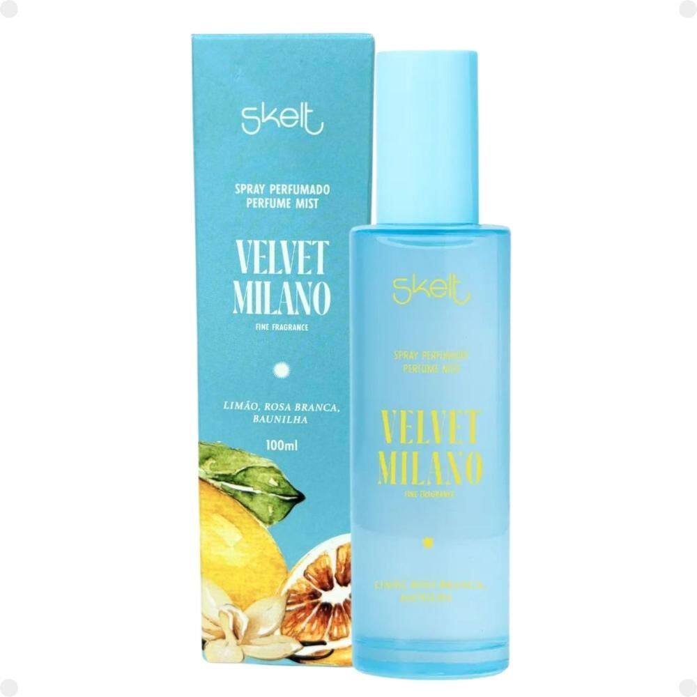 Perfume Skelt velvet Milano Colônia Spray Perfumado 100ml