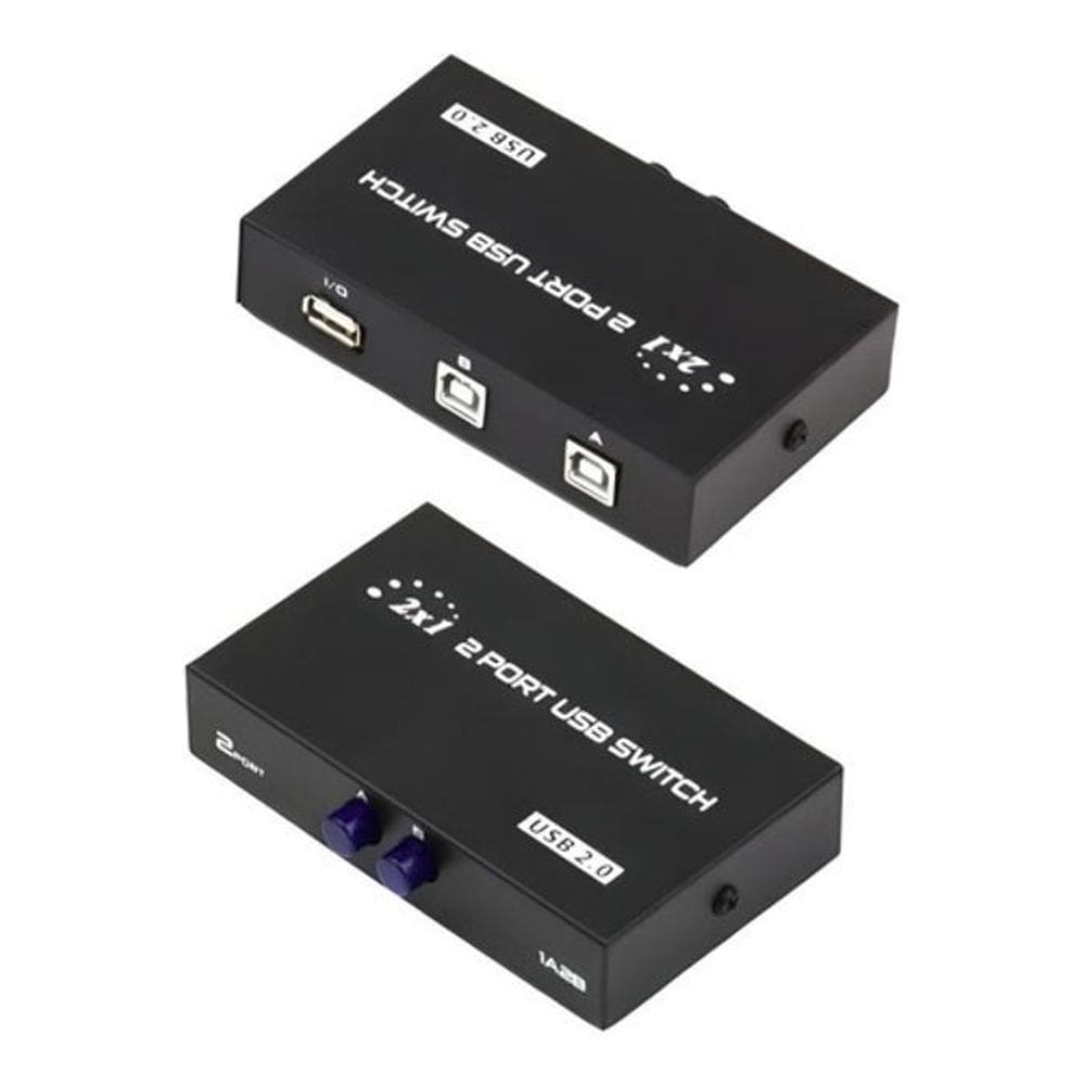 Switch Hub Switcher Abs 2 Portas Usb2.0 Tipo-B Impressora