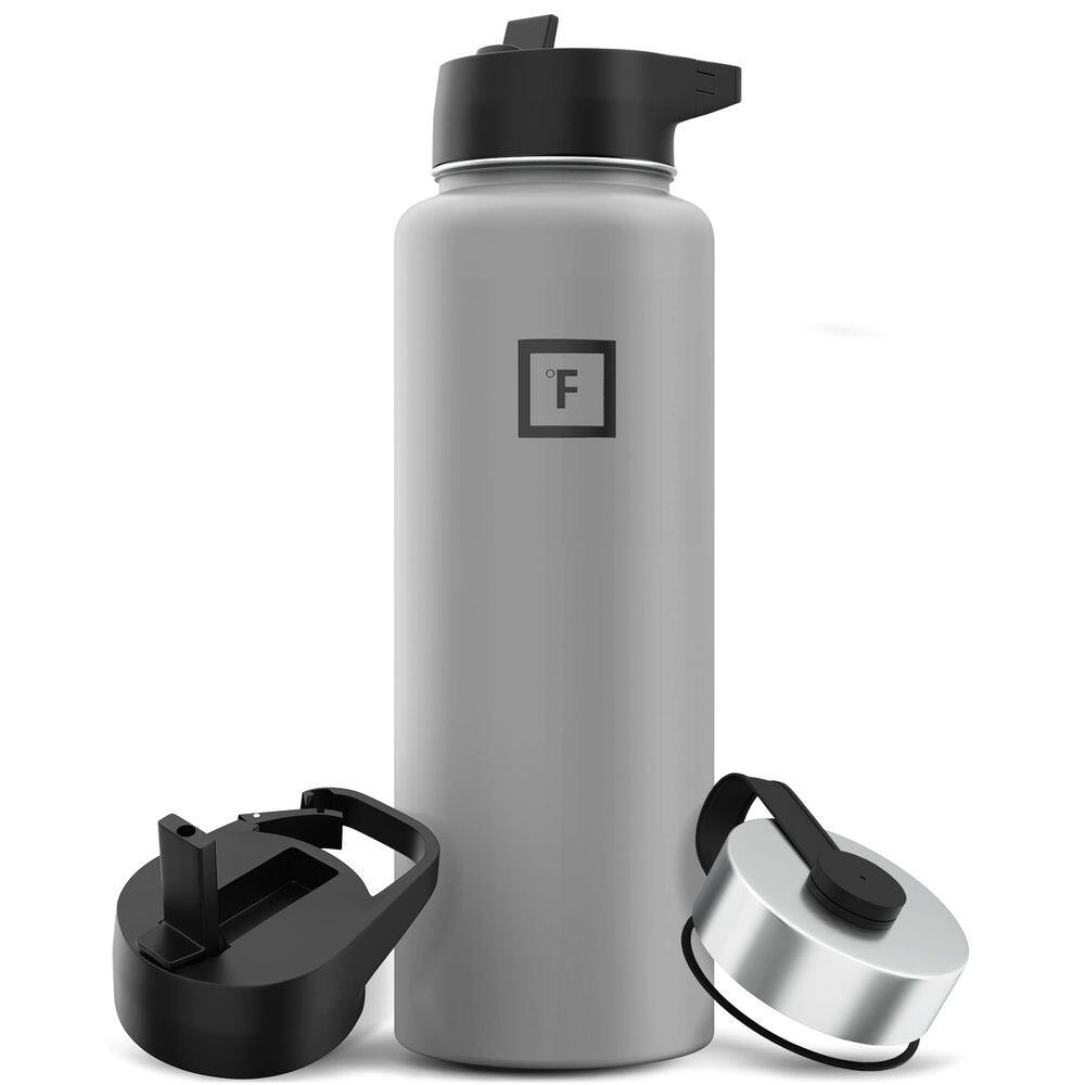 Frasco de hidratação IRON °FLASK Camping Hiking 1,2 L de grafite