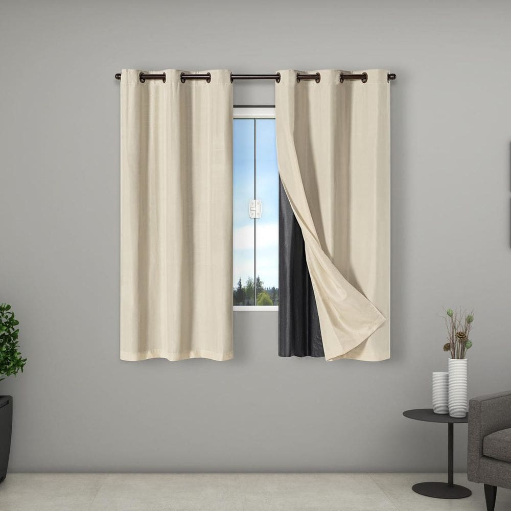 Cortina 100 % Blackout Pvc Tecido 2,00M X 1,40M Janela Bege