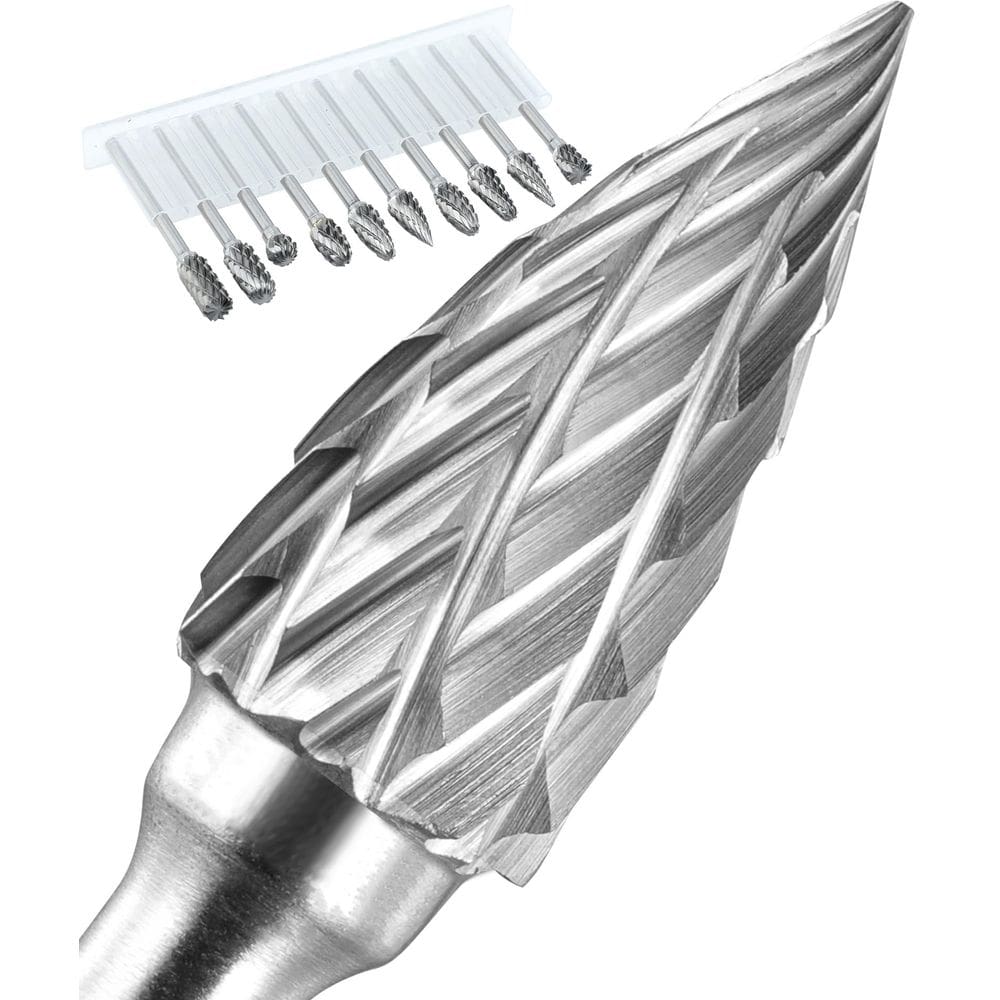 Conjunto de brocas de metal duro Sworker, 10 unidades de haste 1/8 para Dremel