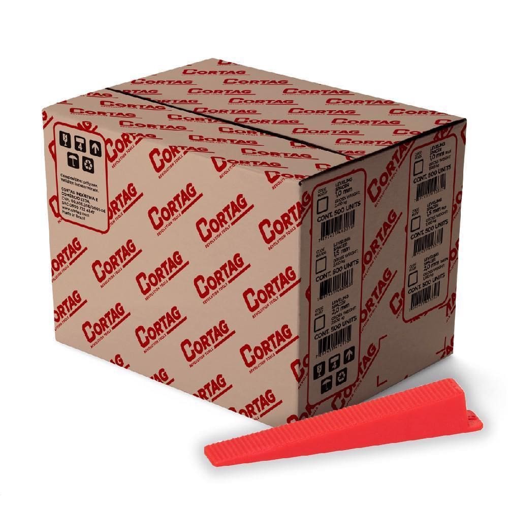 Cunha Slim Para Nivelamento De Pisos 1000 Peças 62421 Cortag