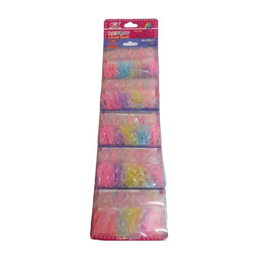 Kit 3 Cartelas Com 5 Pacotes Xuxinha Elásticos De Silicone