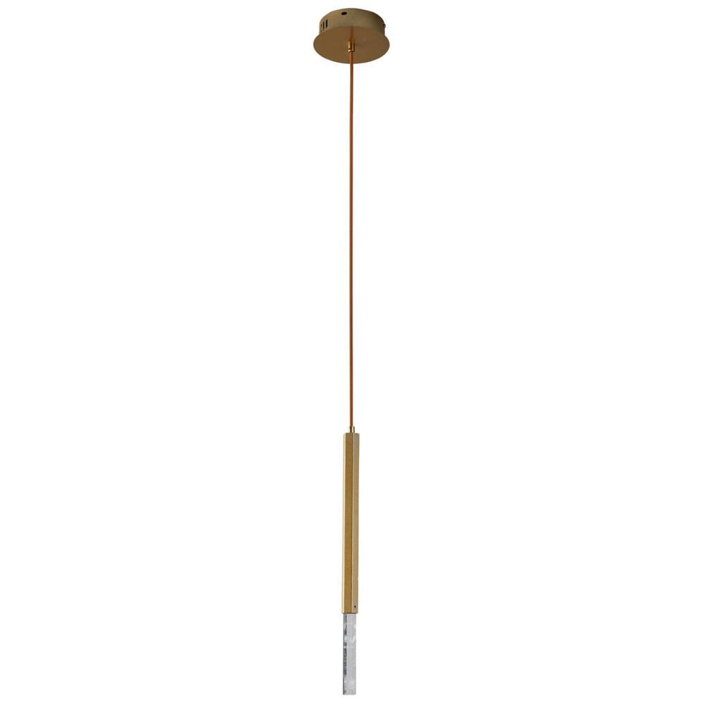 Pendente Nordecor Led Pean 3W 3000K 2518 Dourado Fosco 3W /