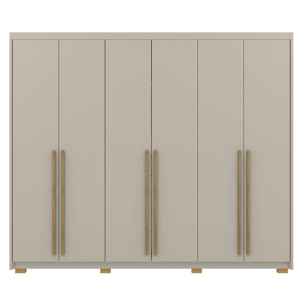 Guarda Roupa Casal 6 Portas 3 Gavetas MDF 275 cm Fend VLR