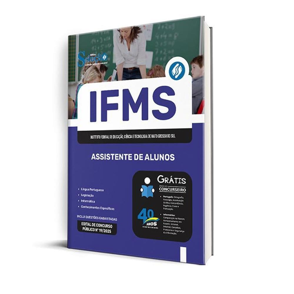 Apostila Ifms 2025 - Assistente De Alunos