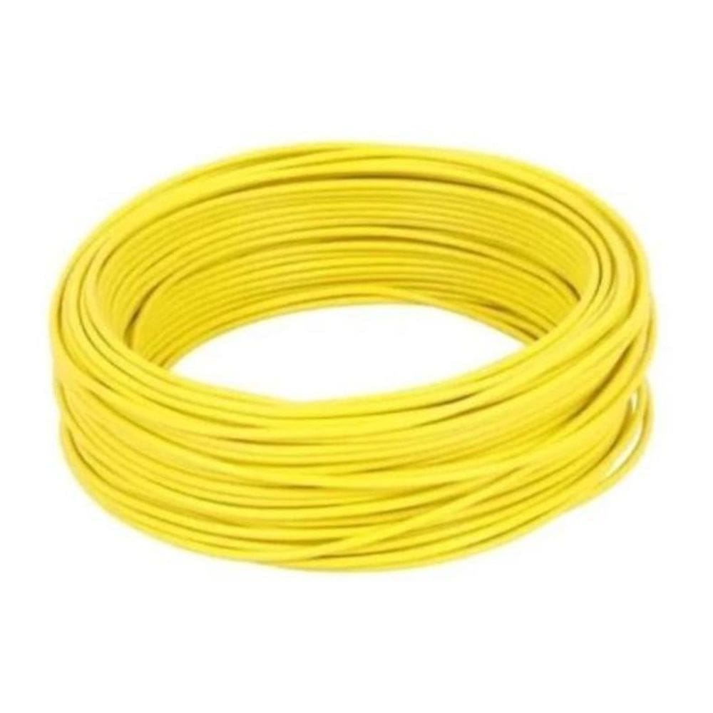 Fio Cabo Flexível 2,5Mm Amarelo - 100 Metros