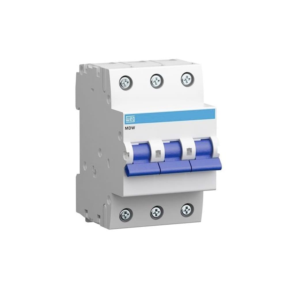 Disjuntor Tripolar MDWP Curva C 10A - Weg