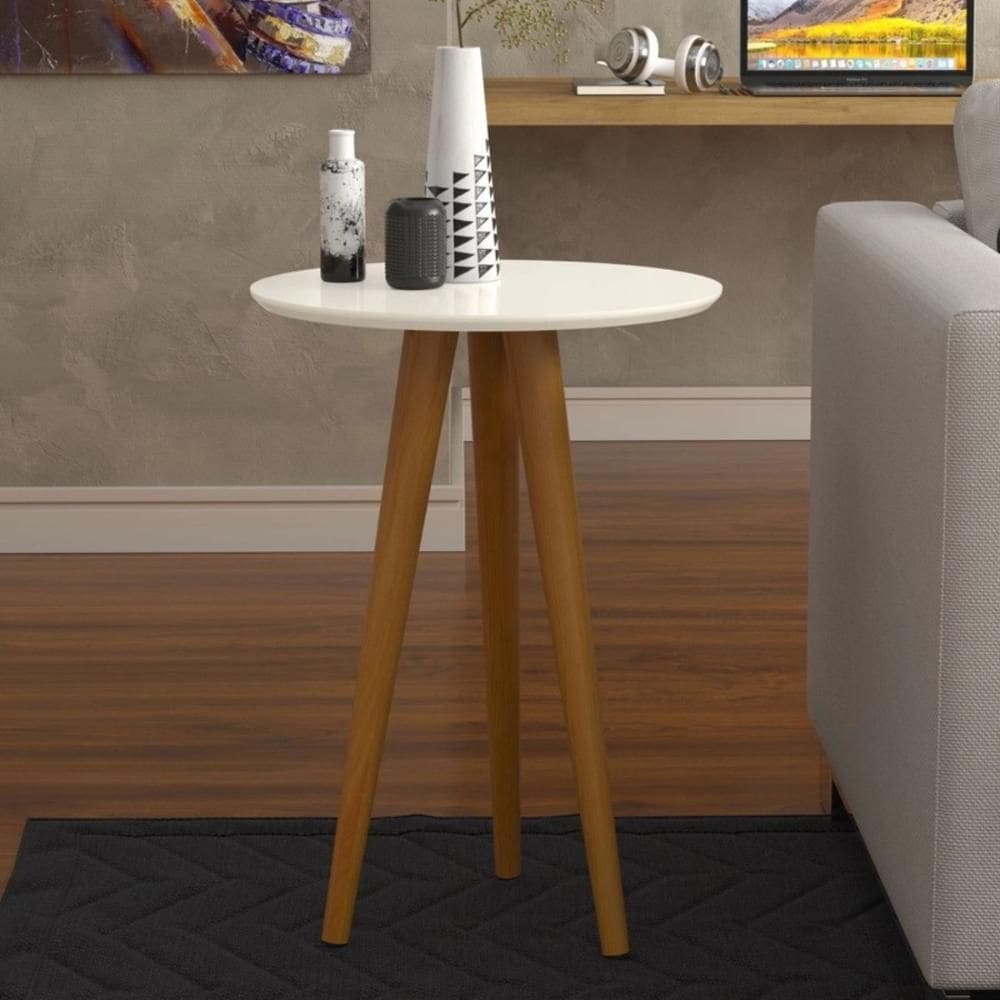 Mesa para Sala Oval Lateral Tianjin Off White