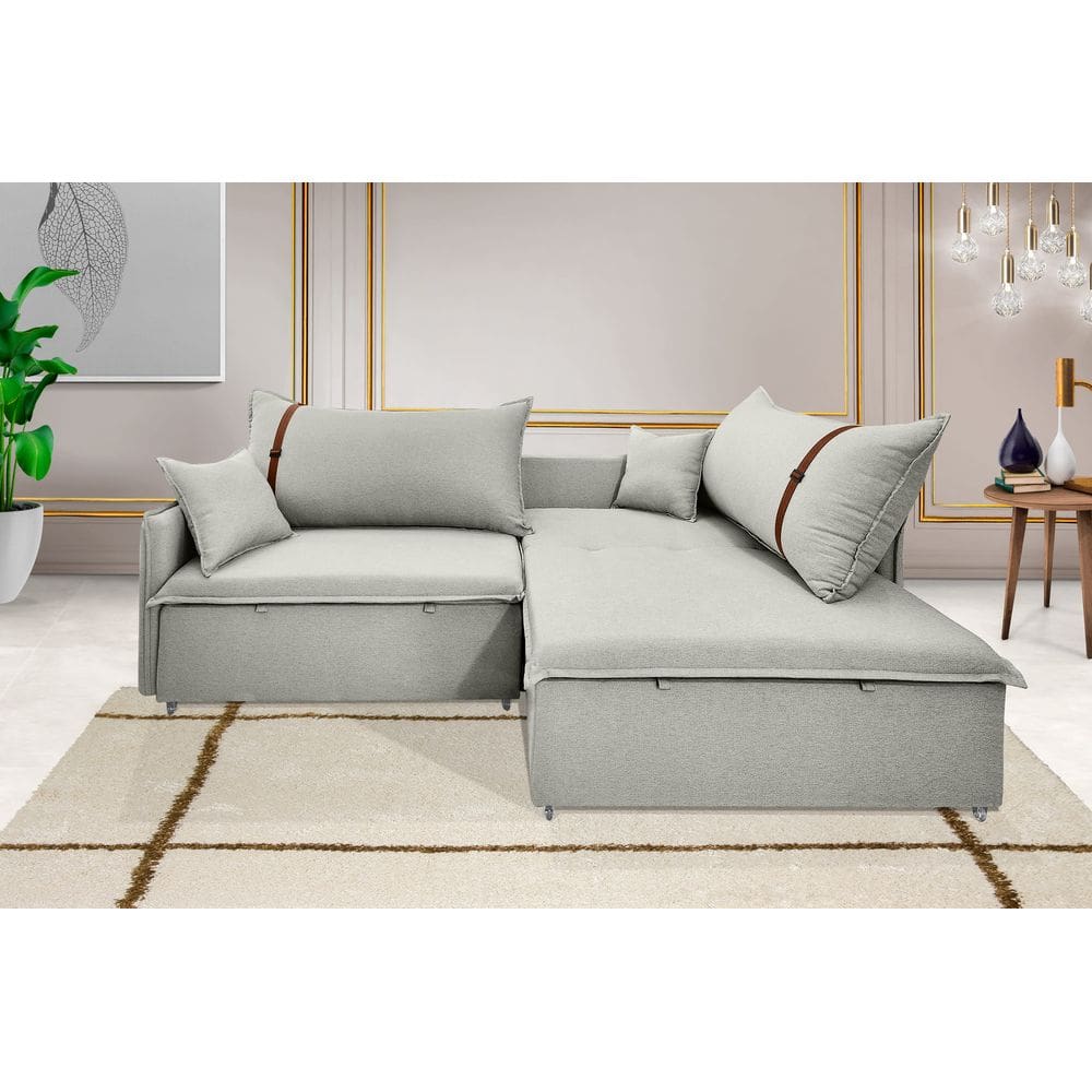 Sofá Valence Slim Premium Sem Caixa de 1,60m - Linho cor Palha