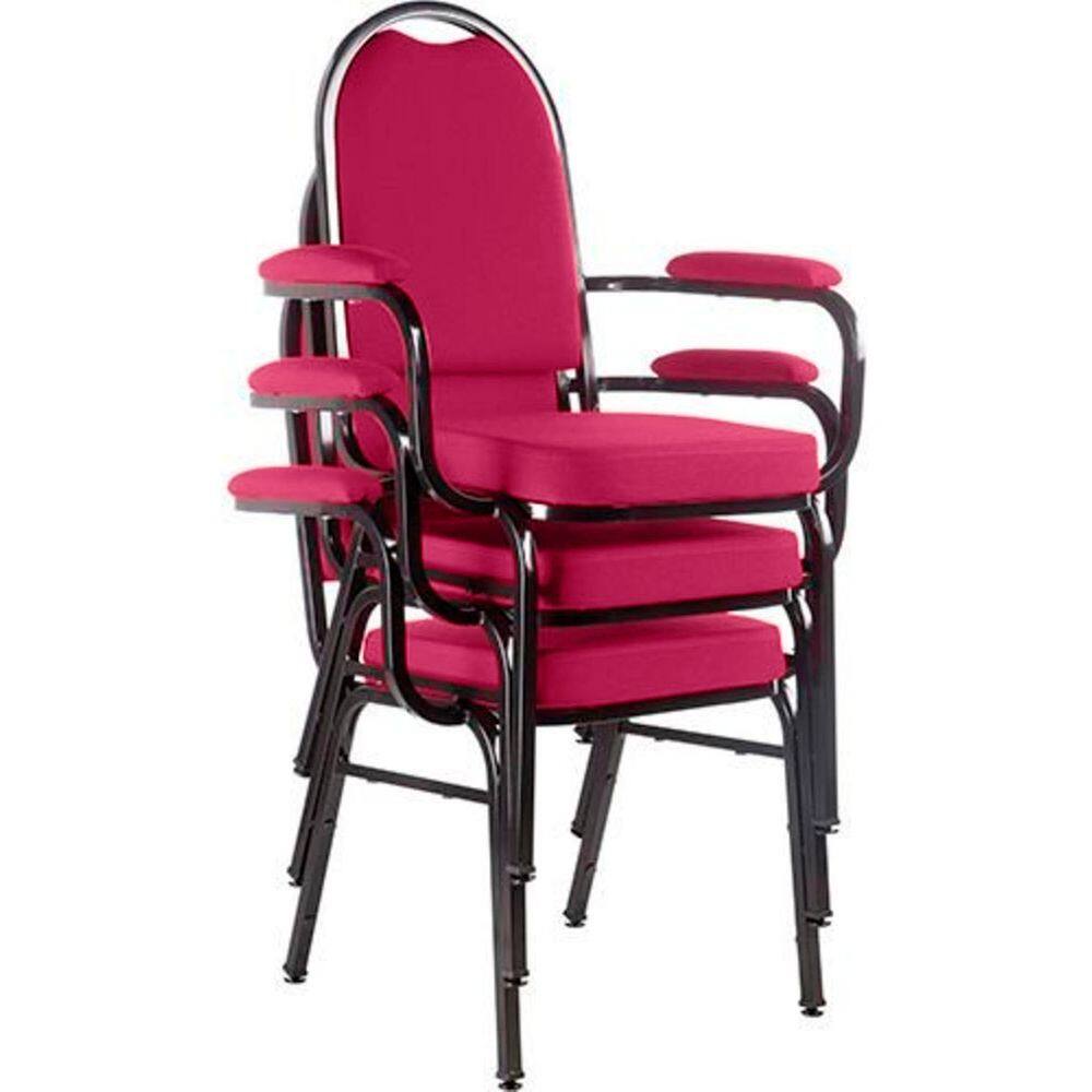 Kit com 3 Cadeiras para Auditório Linha Hotel Rosa