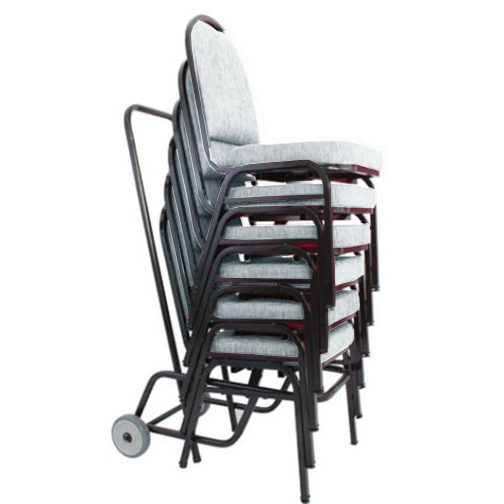 06 Cadeiras para Hotel e Auditório Linha Hotel Cinza