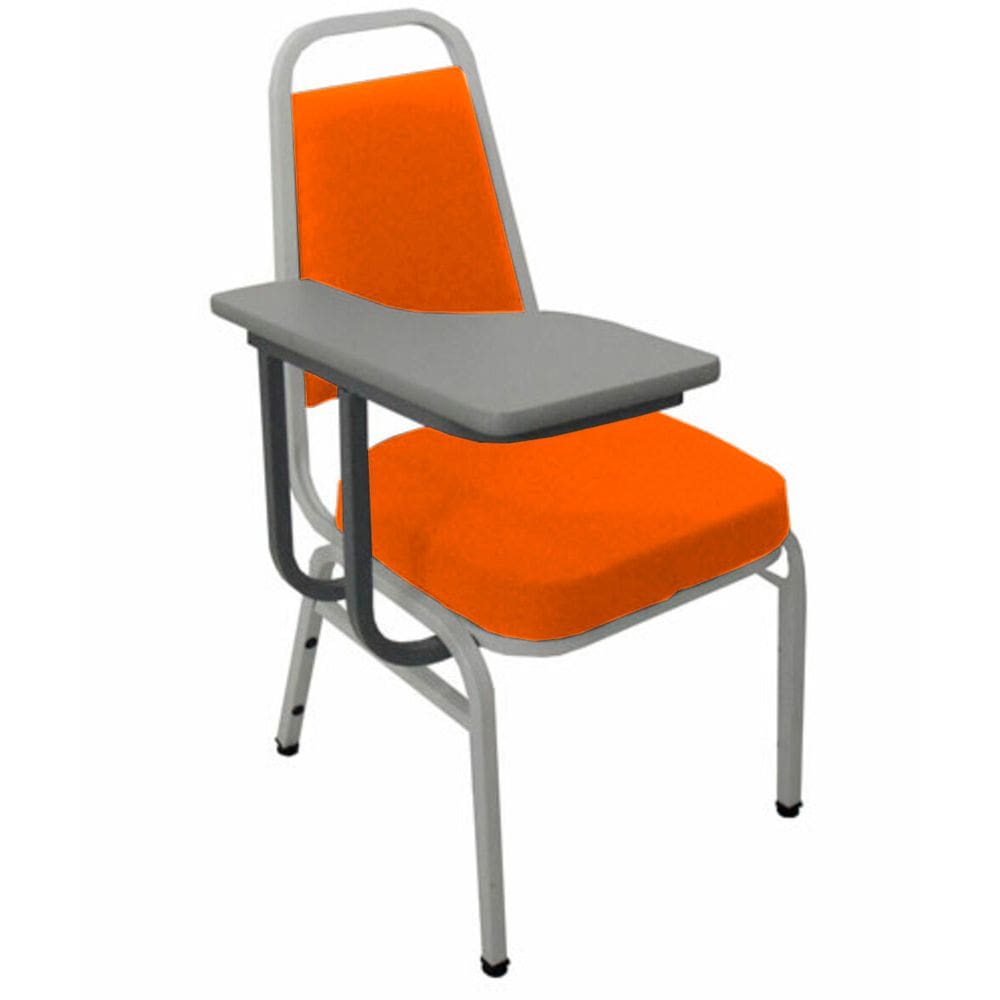 Cadeira Universitária Empilhável Linha Hotel Plus Laranja