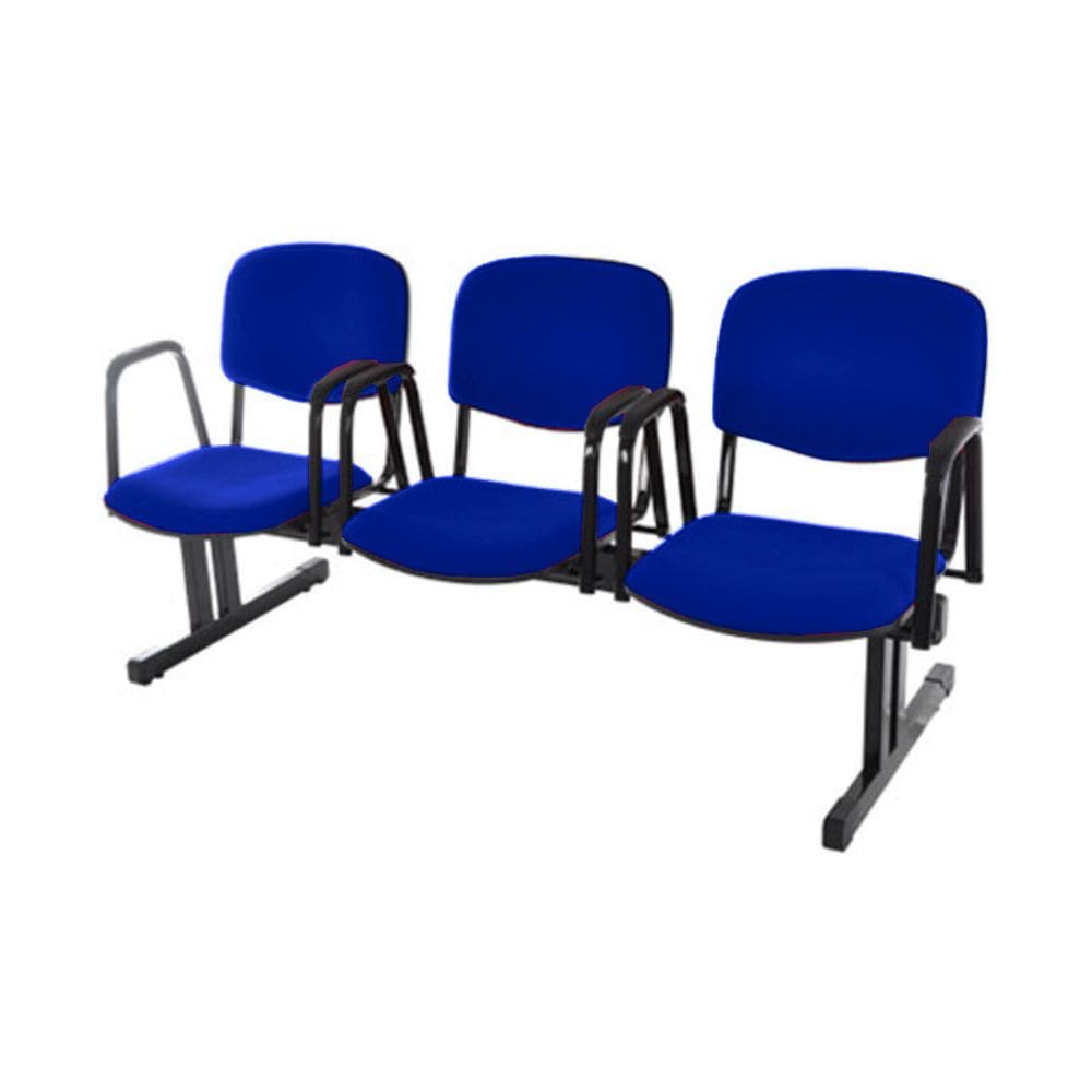 Cadeira em longarina para Auditórios Linha Hotel Azul