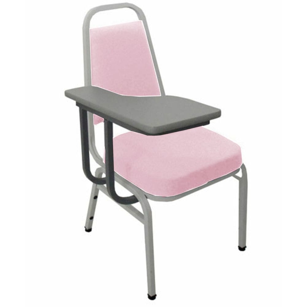Cadeira Universitária Empilhável Linha Hotel Plus Rosa