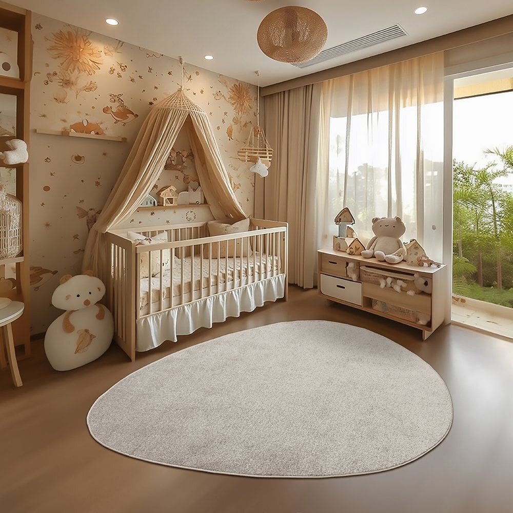 Tapete 145x195cm Relex N Organic Lente Tapetes São Carlos Areia