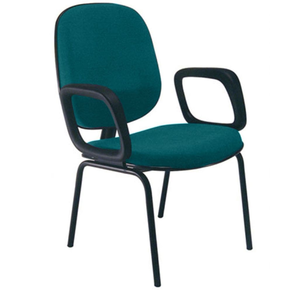 Cadeira com Braços Diretor para Escritório Linha Uno Verde