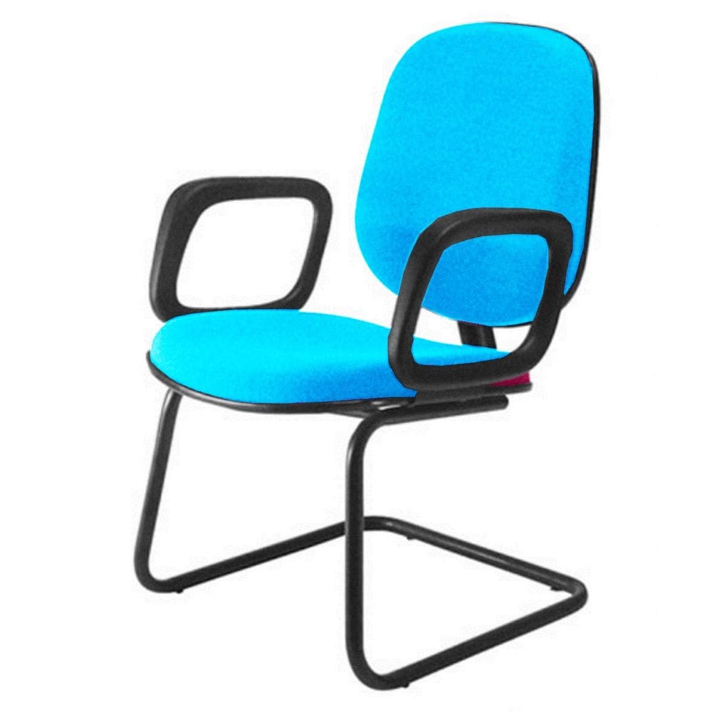 Cadeira Diretor Interlocutor para Escritório Linha Uno Azul