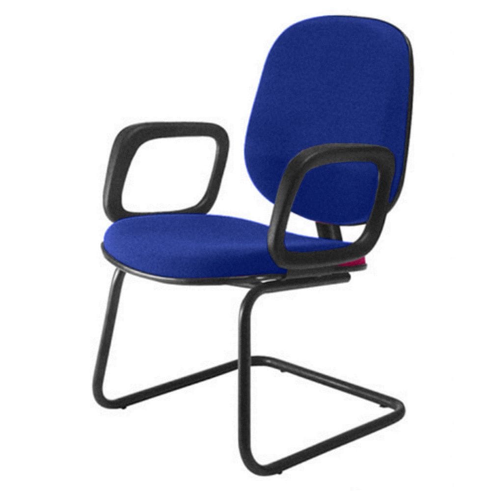 Cadeira Diretor Interlocutor para Escritório Linha Uno Azul