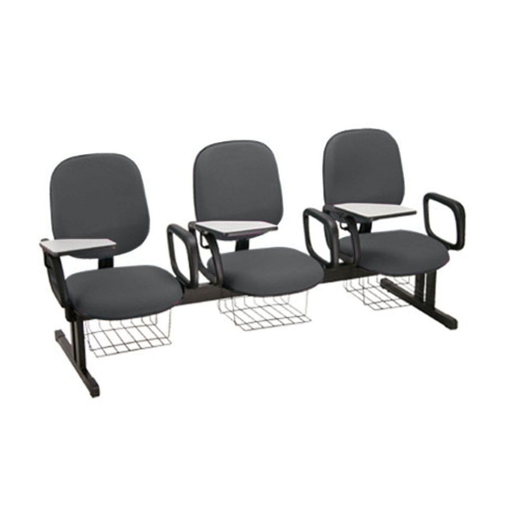 Cadeira em longarina para Escolas Linha Uno Marrom