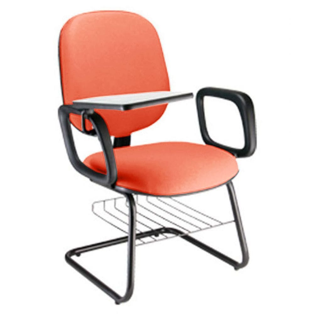 Cadeira Universitária com prancheta para Escolas Linha Uno Vermelho