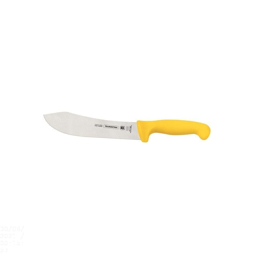 Faca Para Carne 8” Amarelo Tramontina Profissional Lâmina Anatômica Tramontina