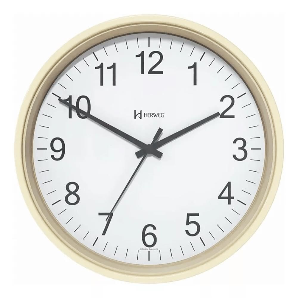 Relógio De Parede Herweg Ref: 6101-324 Bege Pinus