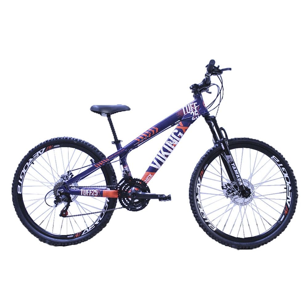 Bicicleta Viking X TUFF 25/30 26 Freio a Disco 21 V do Grau Roxo Laranja