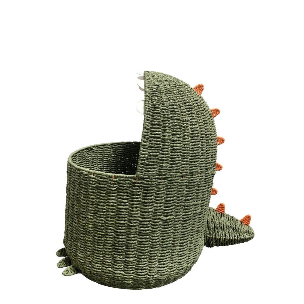 cesto organizador infantil 40cm dinossauro de corda - Oikos