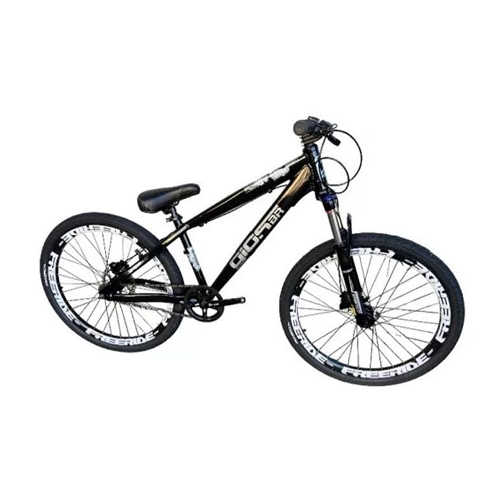Bicicleta Gios Frx Evo Preto Cinza Aro 26 Freeride Freio Disco Hidráulico do Grau