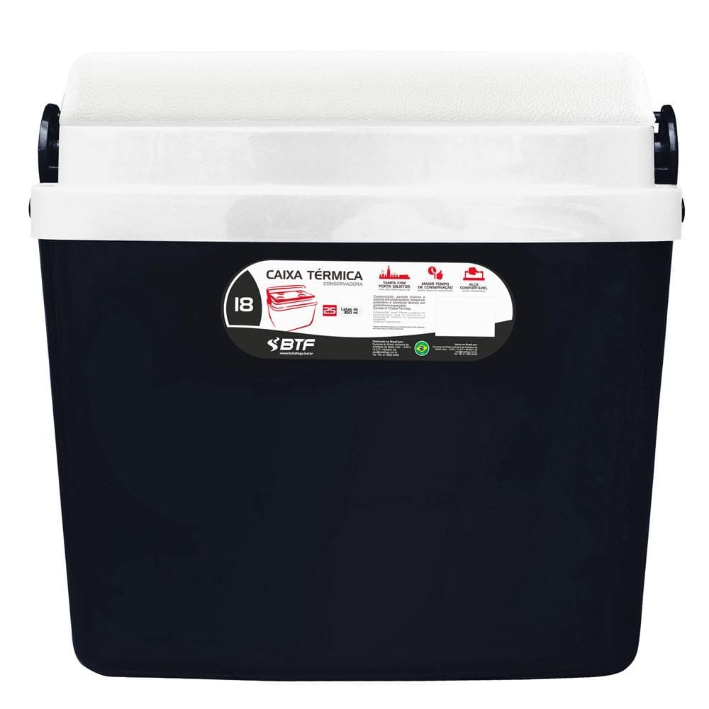 Caixa Térmica 18L Botafogo Preta