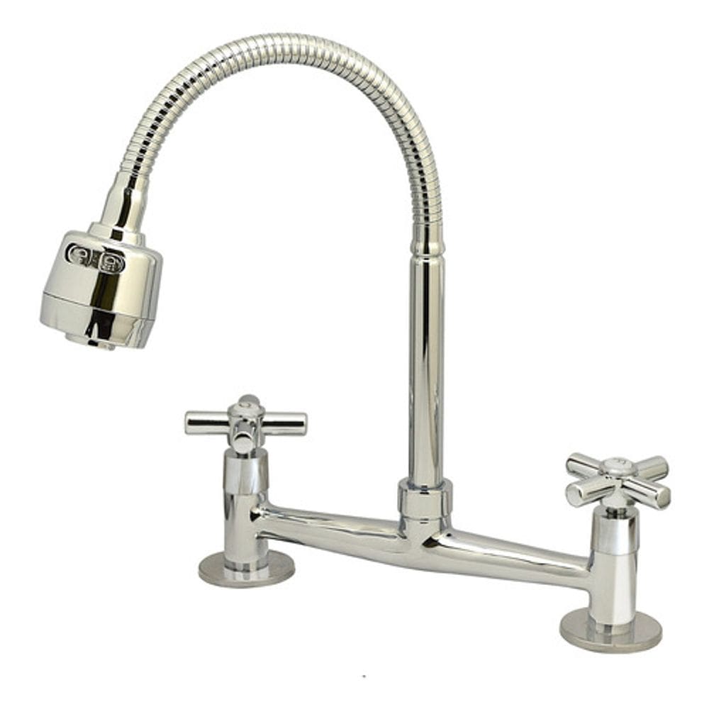 Torneira De Mesa Cozinha Gourmet Misturador Cromada - Flex