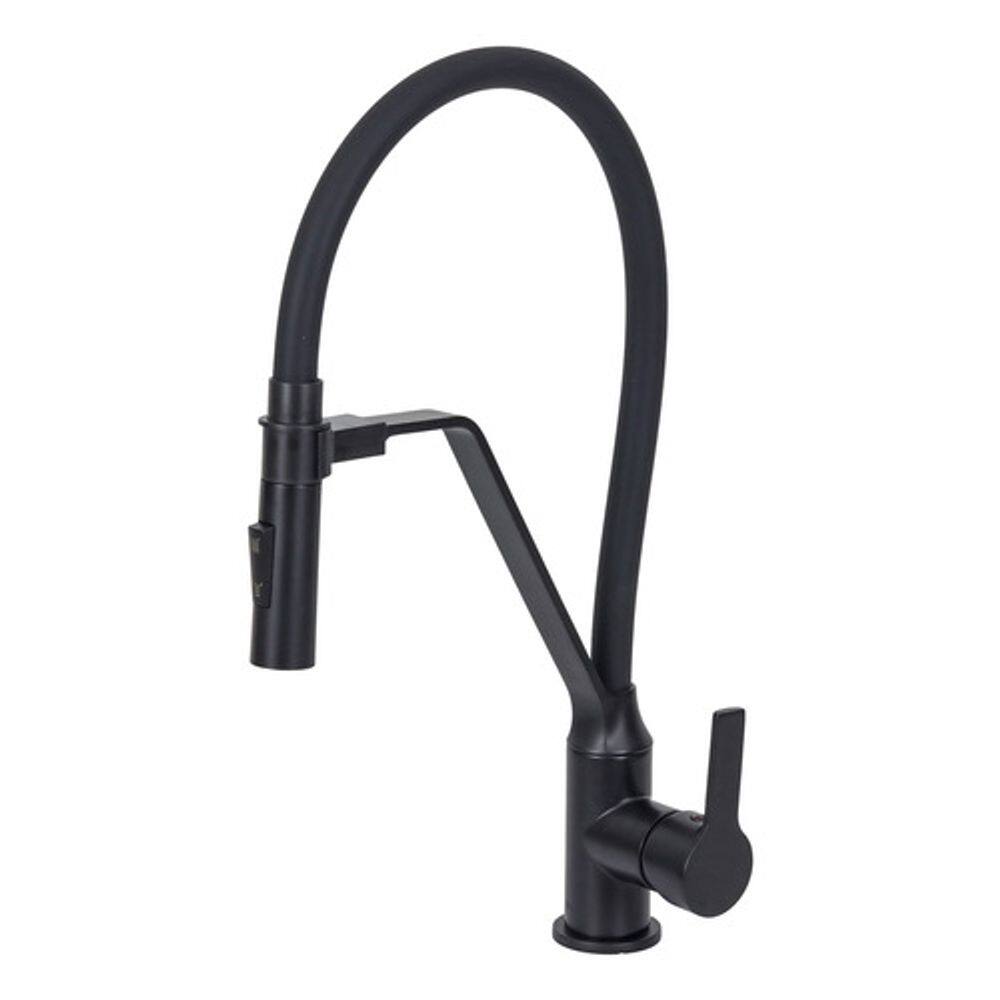 Torneira De Mesa Cozinha Gourmet Monocomando Preta - Supreme